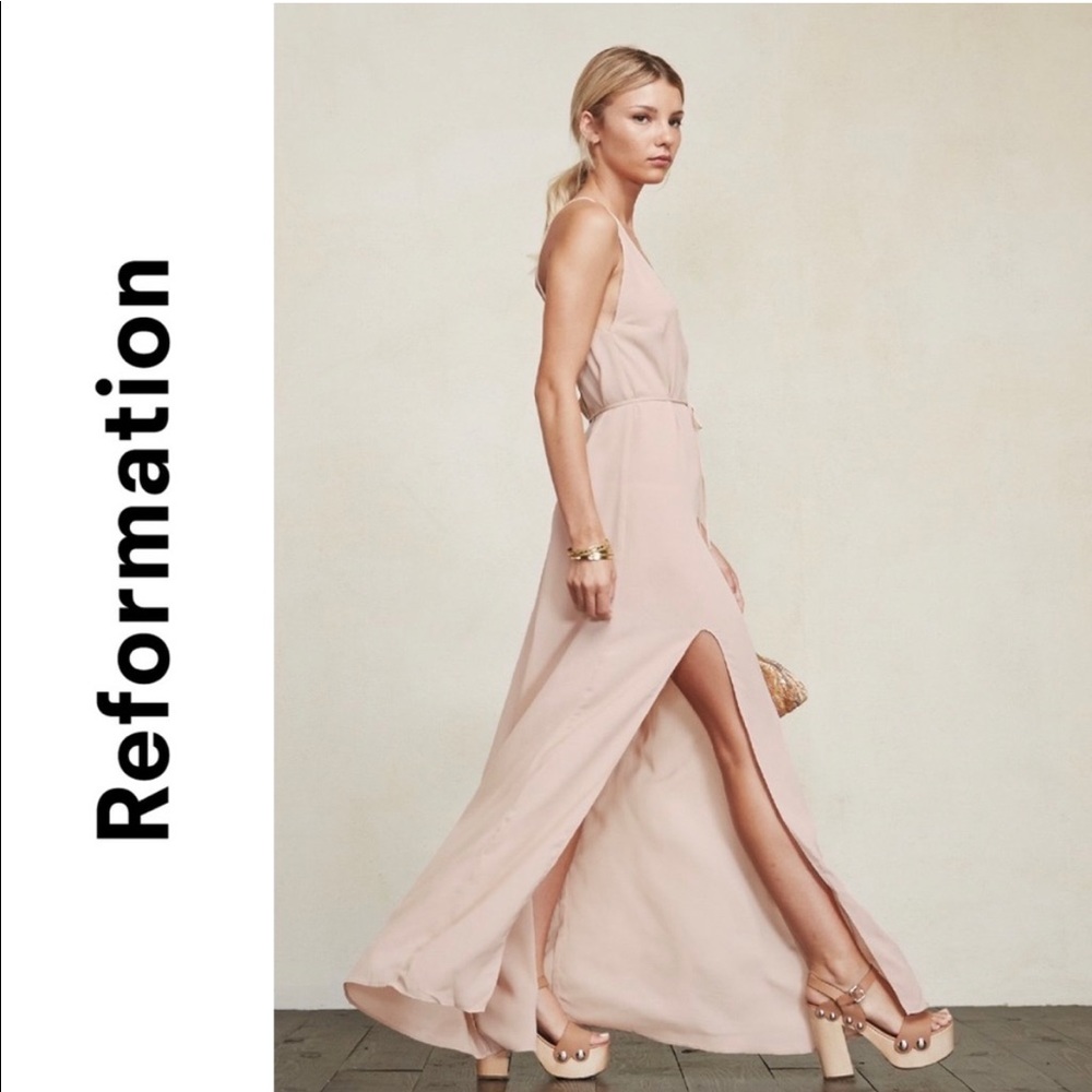 Reformation Citrine / Grapefruit Dress - Like New!